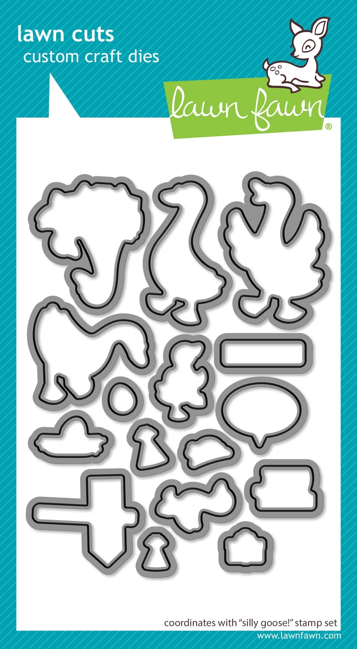 Lawn Fawn SILLY GOOSE Stamp & Die Set