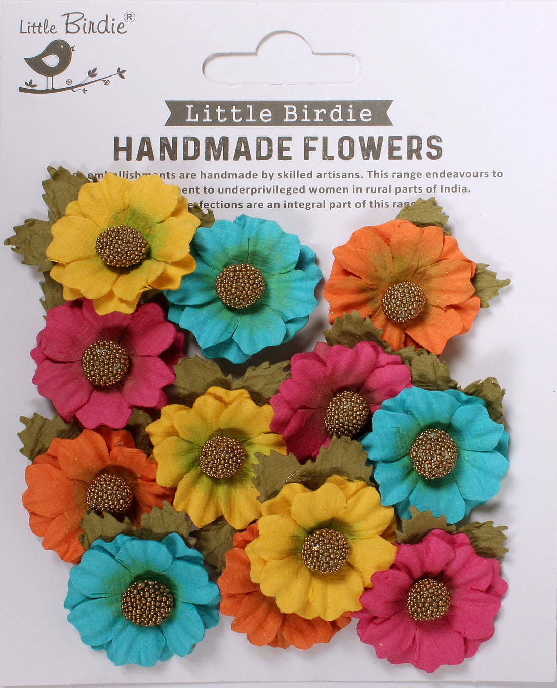 Little Birdie Handmade Flowers MARTINA VIVID PALETTE 12pc