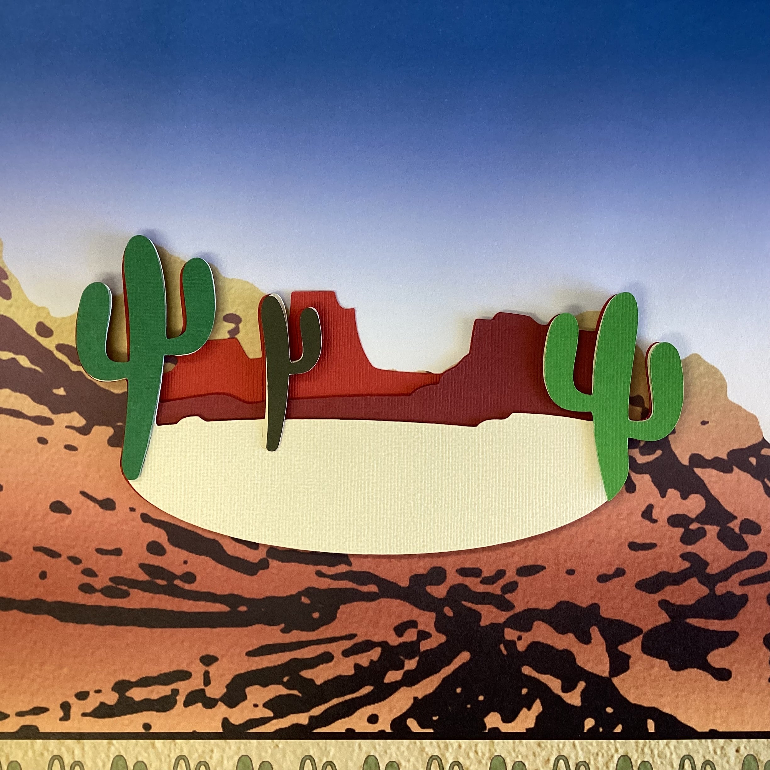 MOUNTAIN CACTUS Red Rock Mt. Charleston Grand Canyon Travel Laser Cut