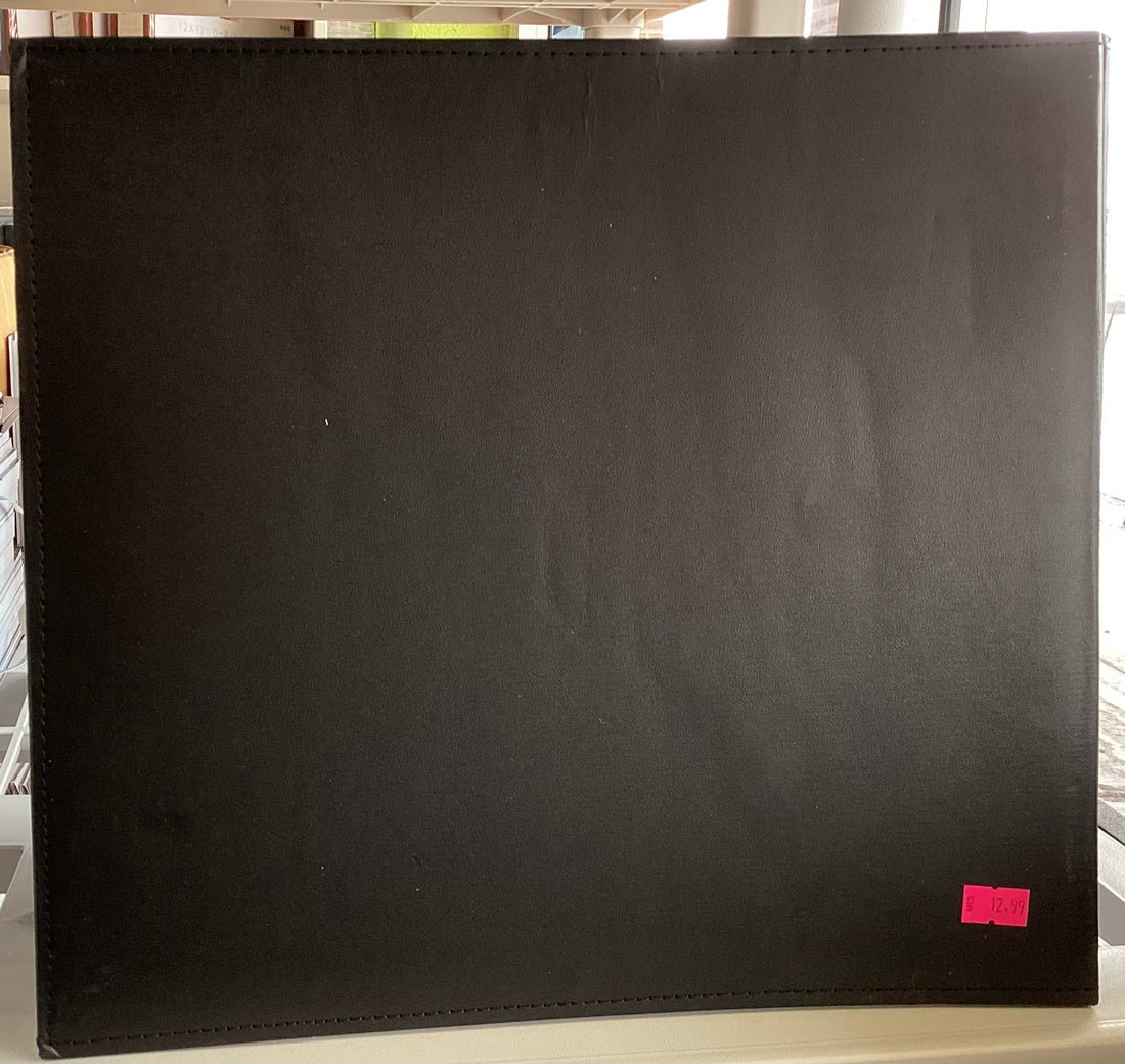 Colorbok BLACK STITCHED 12"X12" Postbound Scrapbook Album