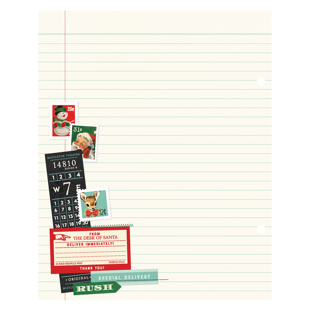 Simple Stories Simple Vintage HOLLY JOLLY Sn@p! BINDER 6"X8" Snap Album