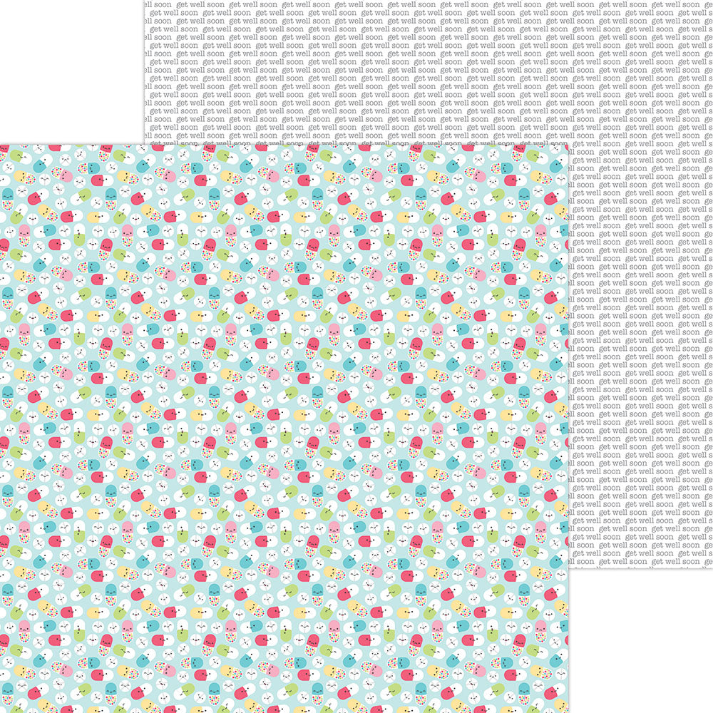 Doodlebug HAPPY HEALING 12X12 Scrapbook Paper