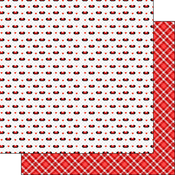 Magical MINI PLAID EARS 12"X12" Scrapbook Paper