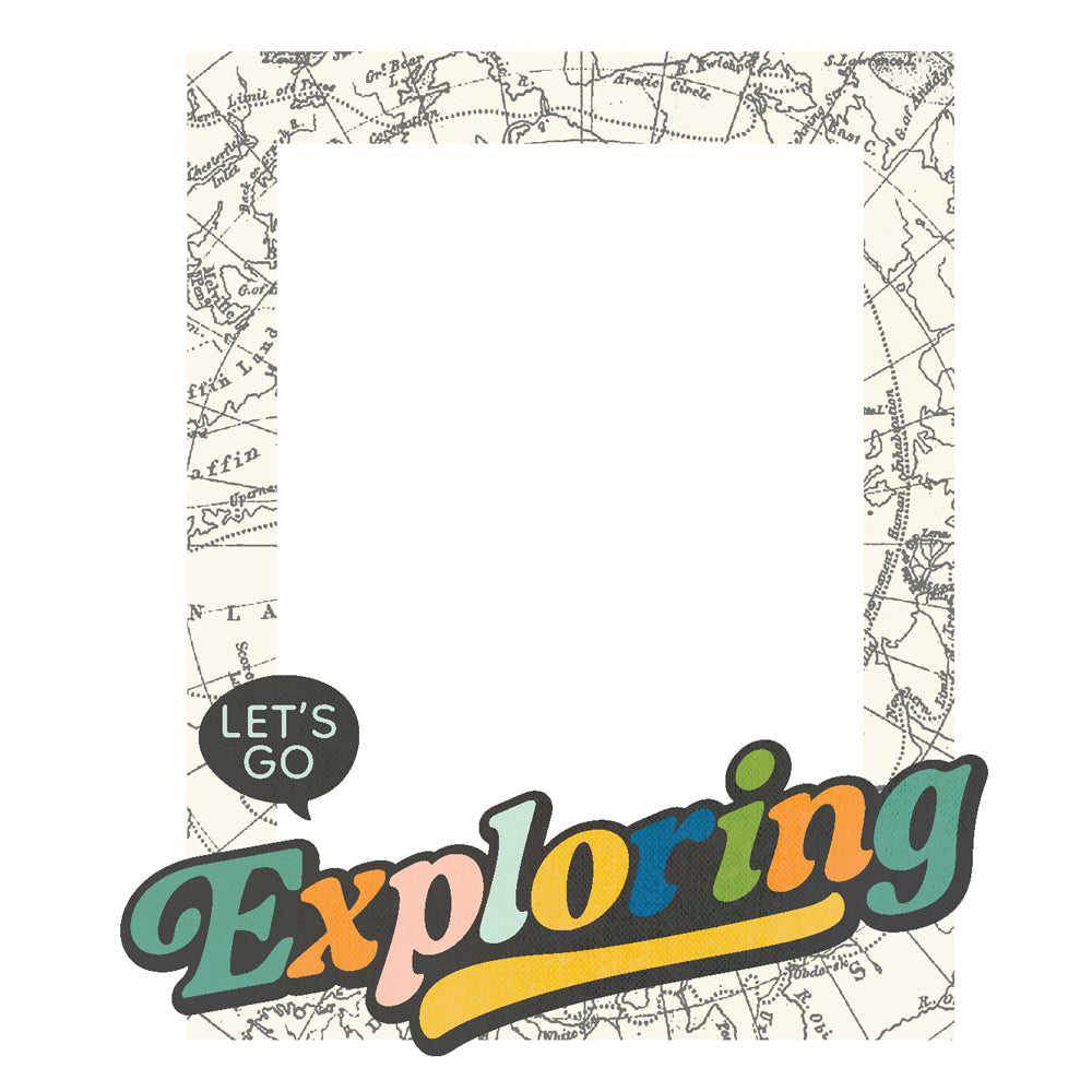 Simple Stories HAPPY TRAVELS Chipboard Frames 6pc