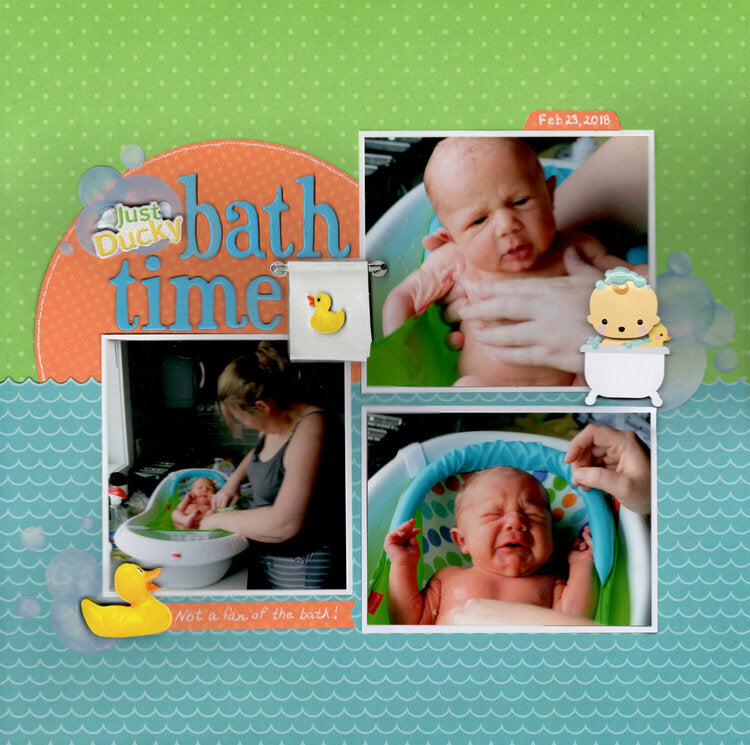 Doodlebug Doodle-Pops Bundle of Joy BATHTIME 3D Stickers