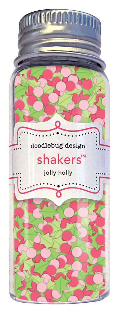 Doodlebug Tinsel Time HOLLY JOLLY Shakers