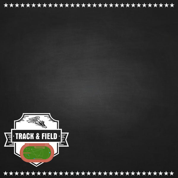 Scrapbook Customs TRACK & FIELD 12”X12” Paper Pack 4pc