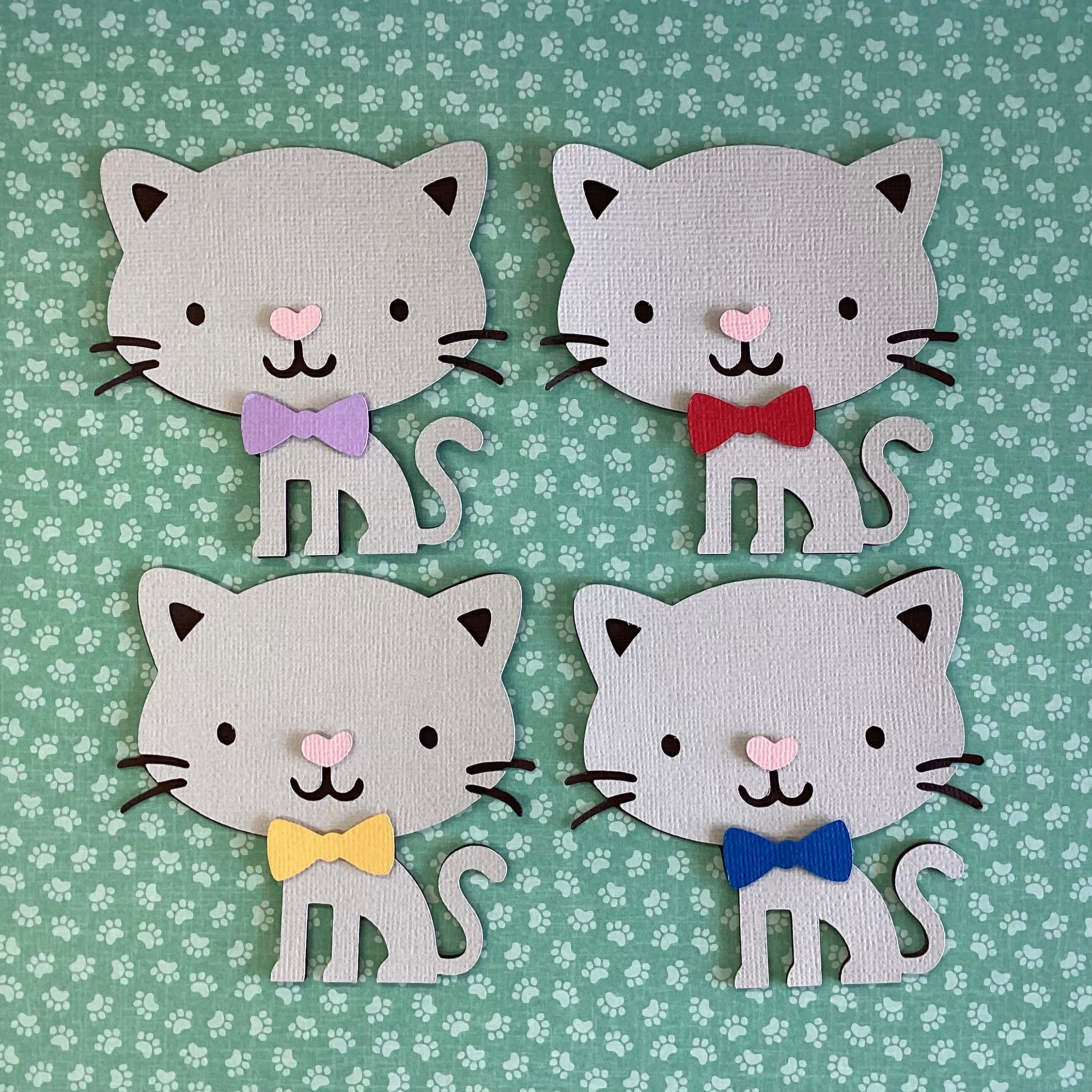 CAT Diecut 3D Scrapbook Embellishment