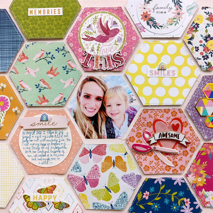 Paige Evans Thickers PICK ME UP LEMONADE Chipboard Letter Stickers 126pc