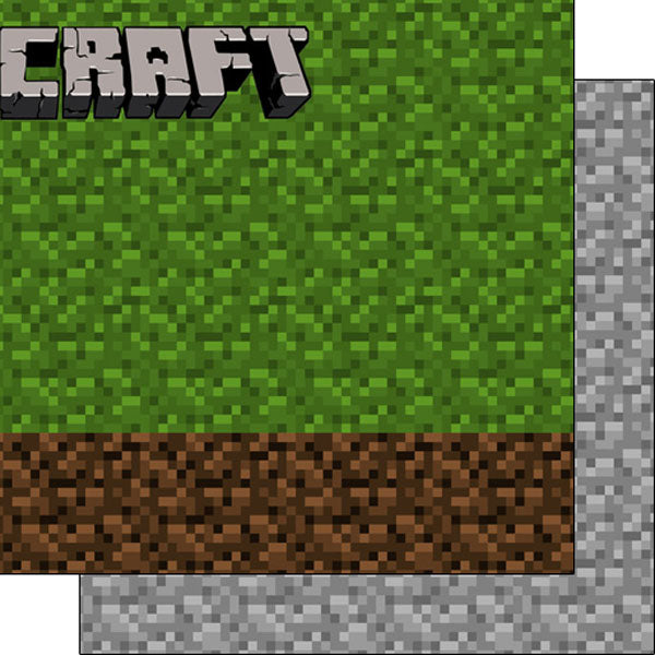 MineCraft PIXEL ADDICT 12”X12” Scrapbook Kit 9pc