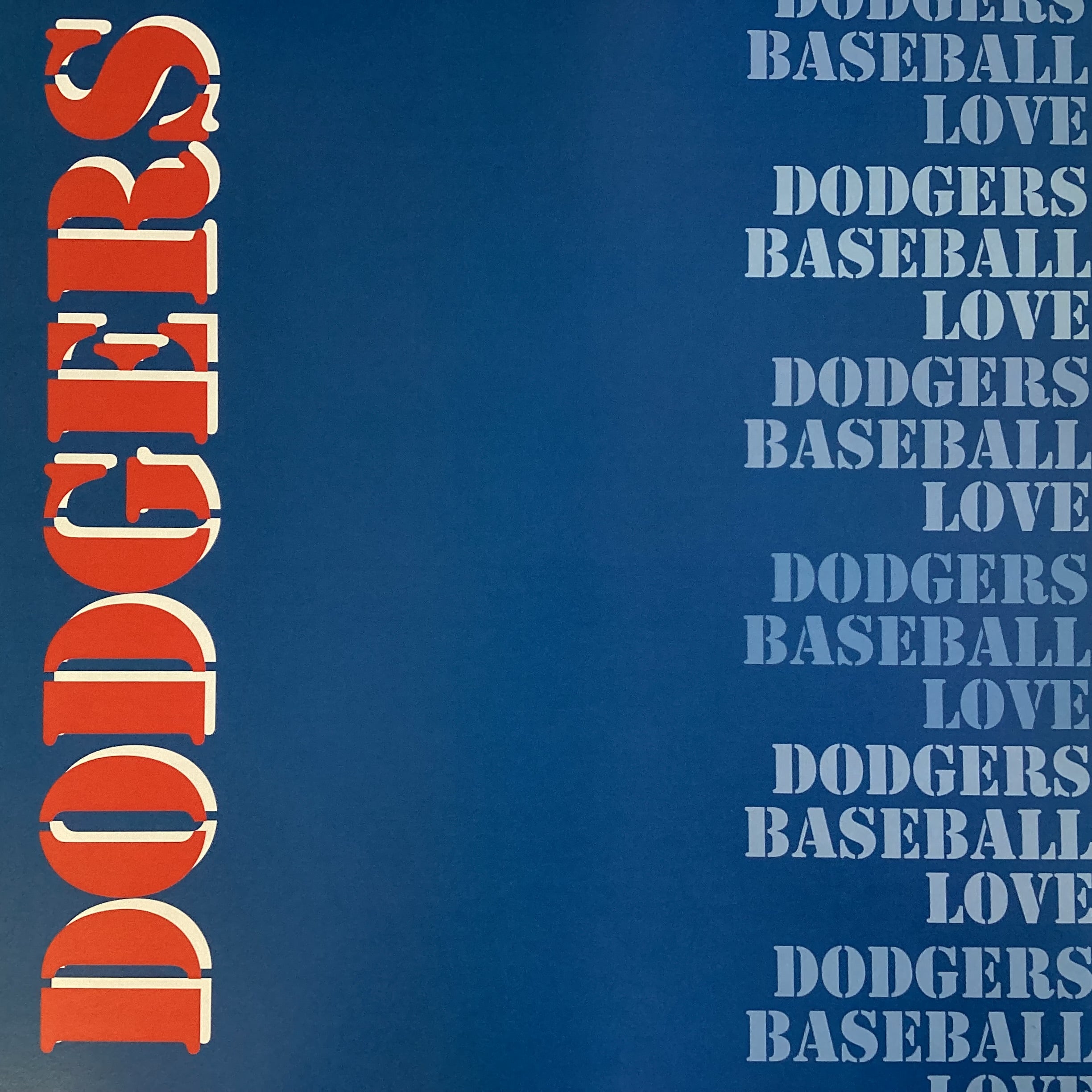 Scrapbooksrus DODGERS BASEBALL 12"X12" Scrapbook Paper Kit 12 Sheets