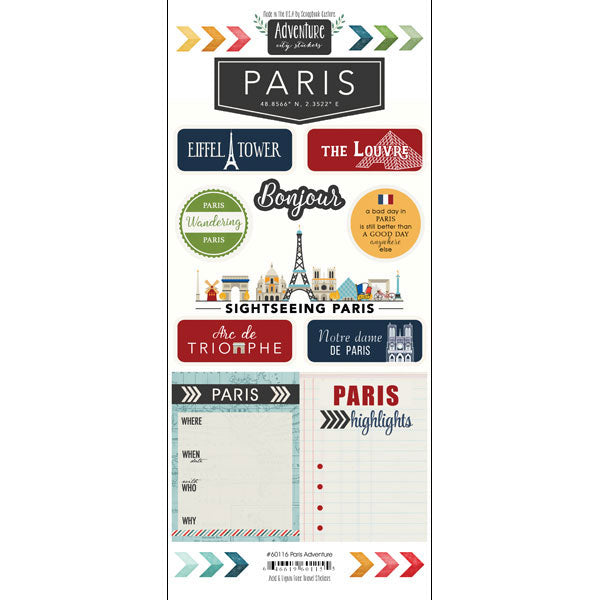 Scrapbooksrus PARIS MEMORIES 12”X12” Scrapbook Kit