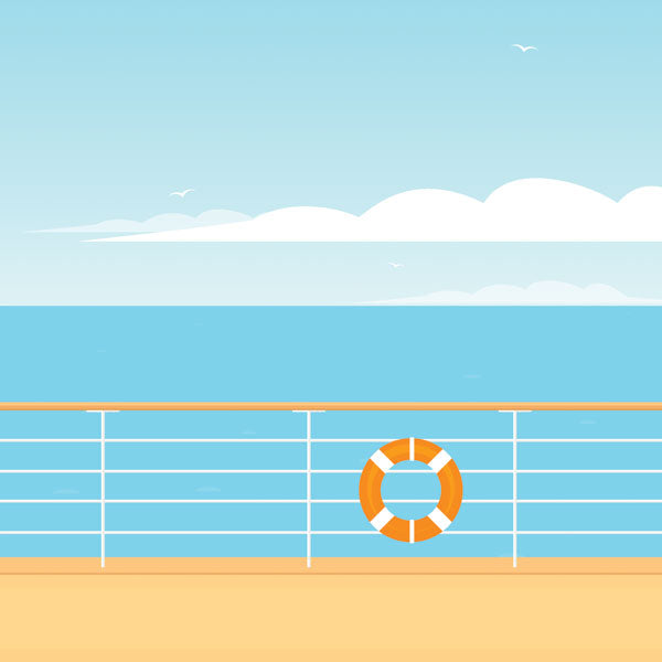 CRUISE ON DECK PAPER PACK 12"X12" Scrapbook Papers 6 Sheets