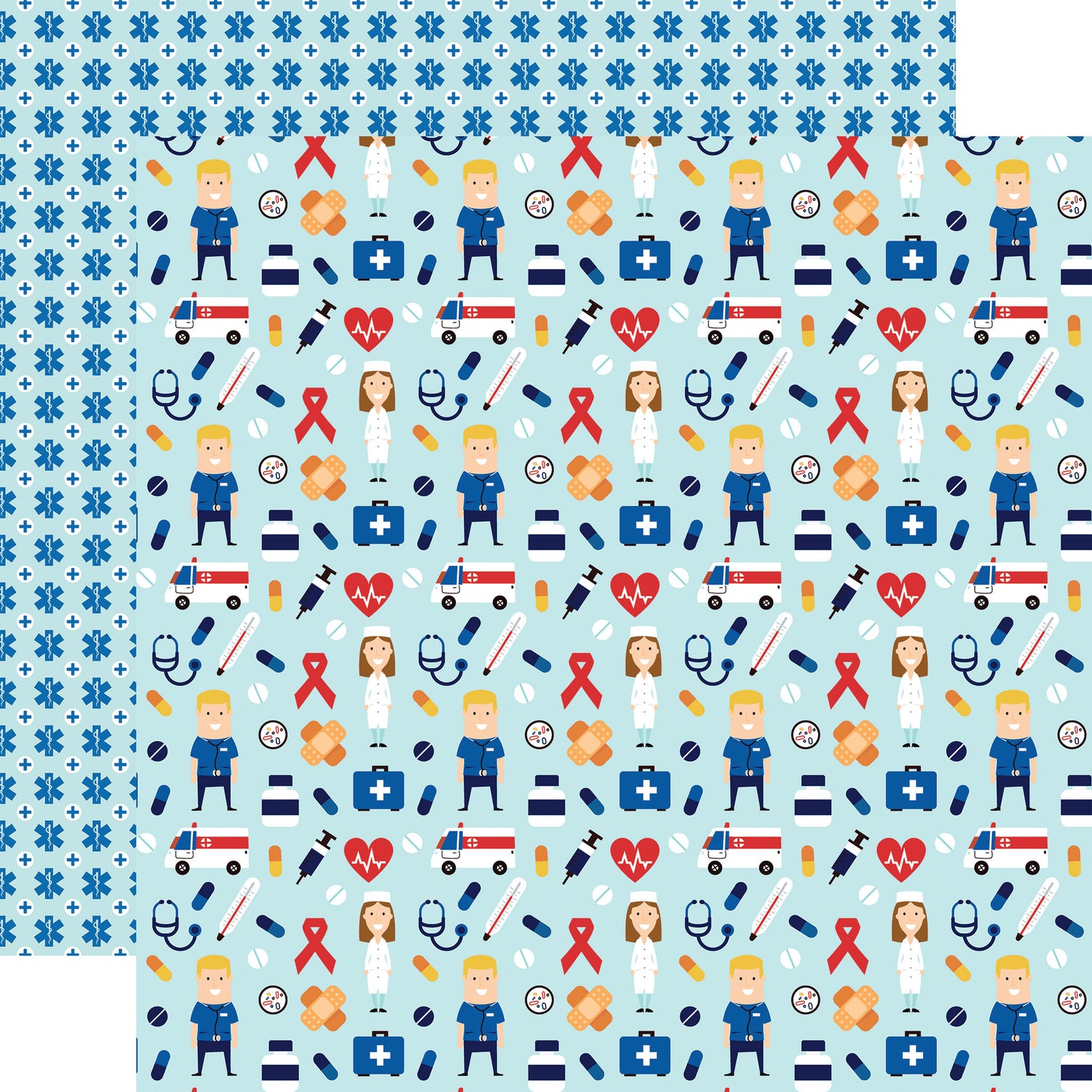 Echo Park FIRST RESPONDER 12”x12” Scrapbook Paper