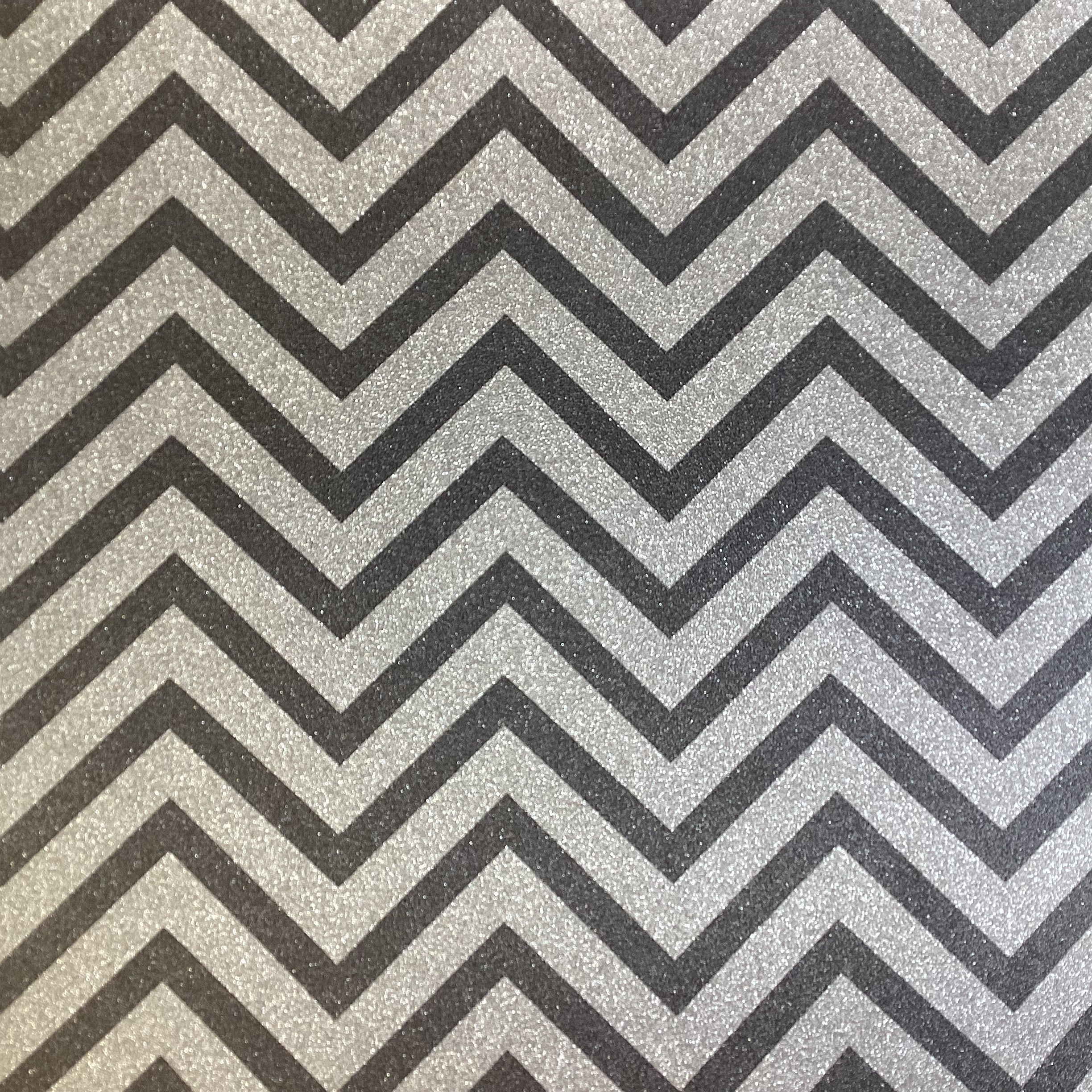 American Crafts POW GLITTER CHEVRON 12"x12" Scrapbook Paper