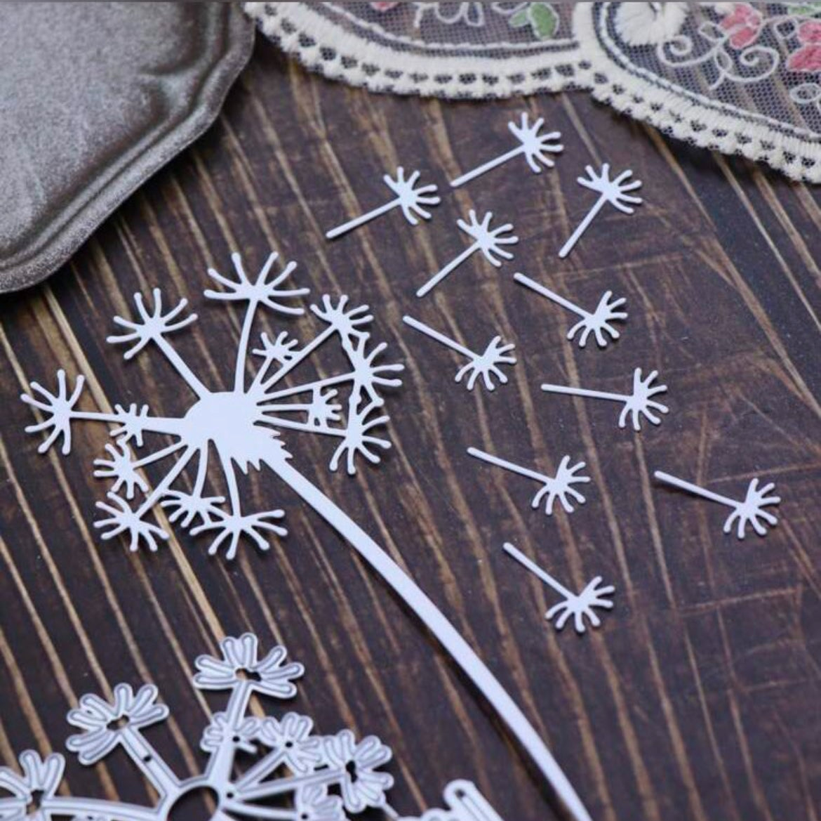 Metal Craft Cutting DANDELION Dies 2pc