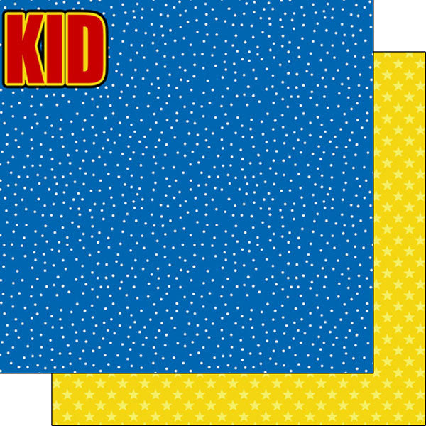 Superhero SUPER KID 12”X12” Scrapbook Kit 9pc
