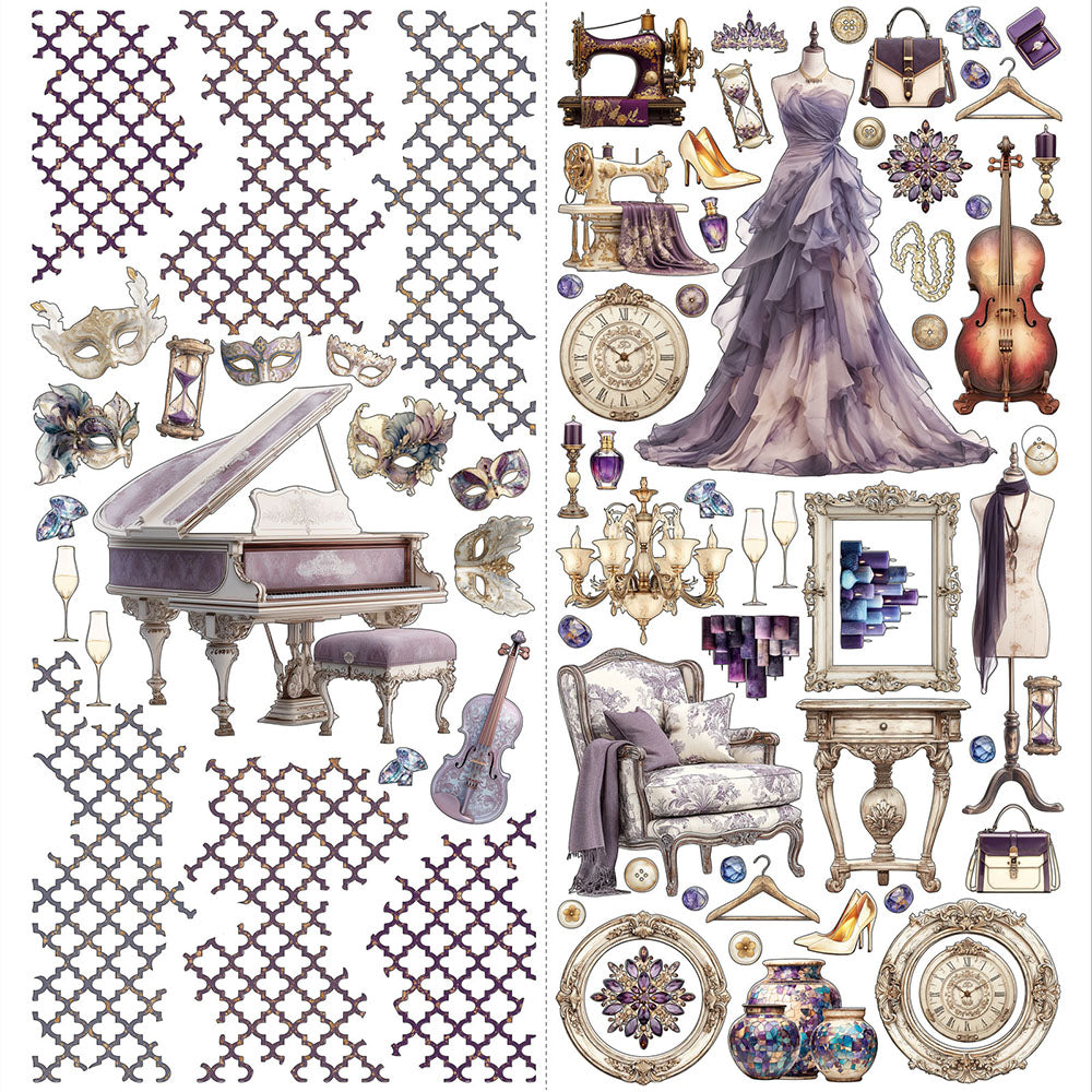 49 and Market PLUME & PETAL Laser Cut Element Set 198pc