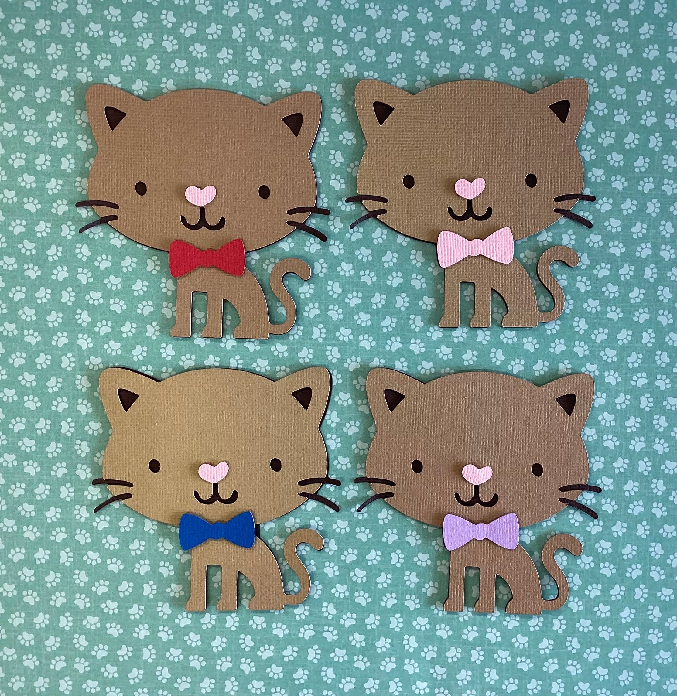CAT Diecut 3D Scrapbook Embellishment