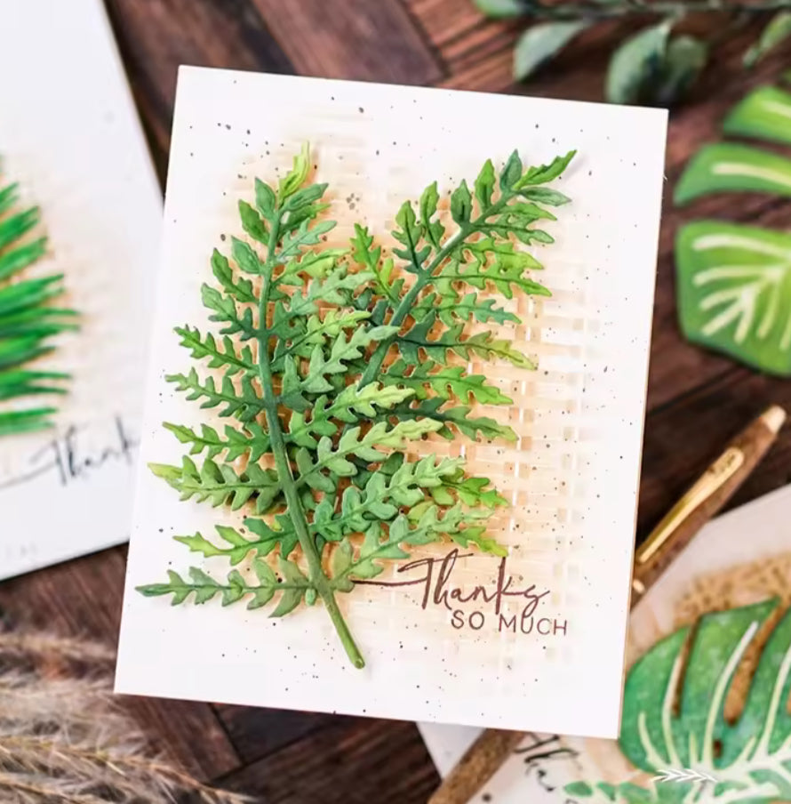 Craft Cutting FERN LEAF Metal Dies 2pc