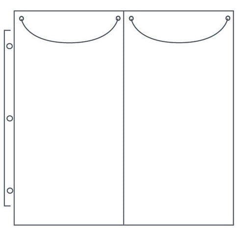 Totally Tiffany Easy 2 Organize VERTICAL DOUBLE 12"X12" Storage Page 10pc