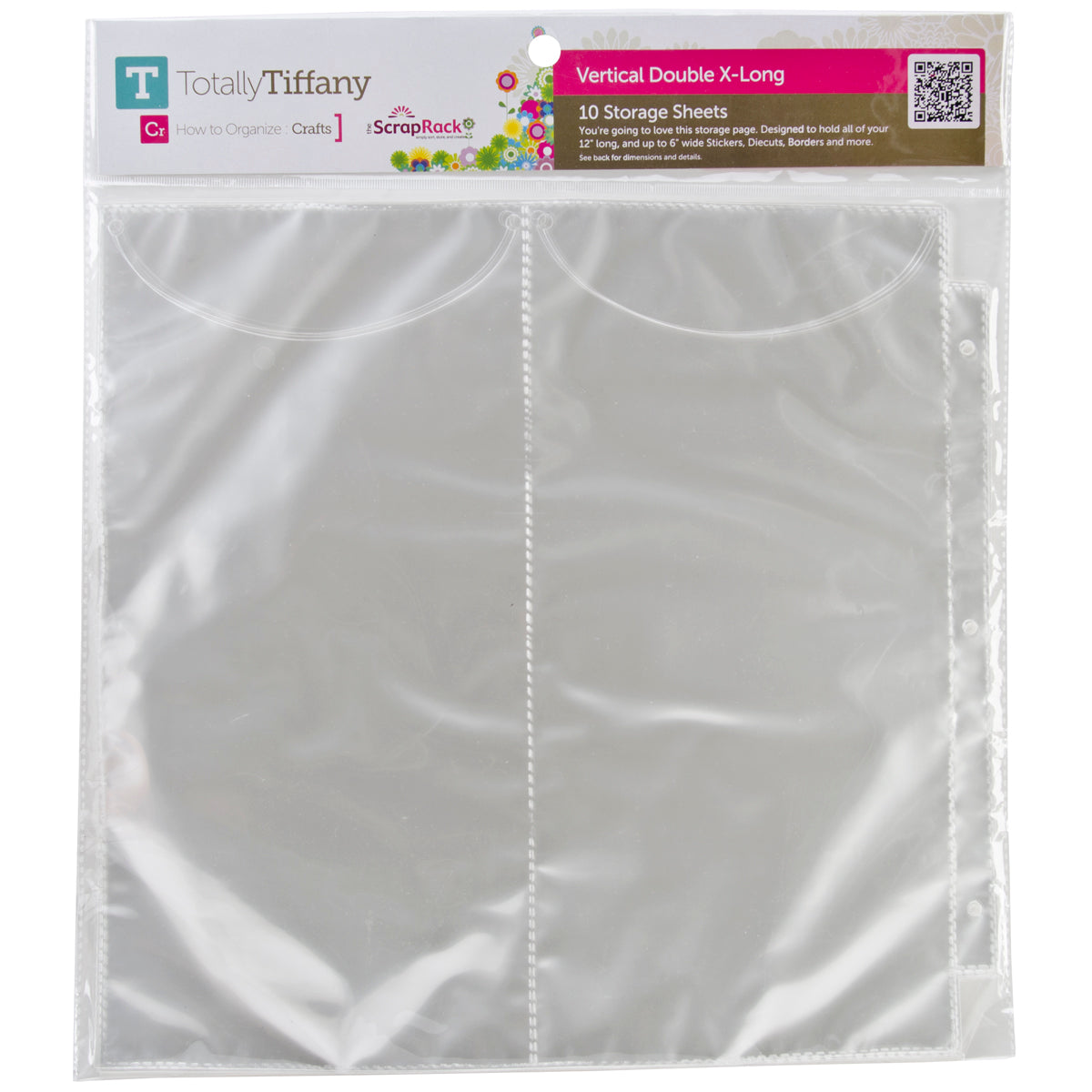 Totally Tiffany Easy 2 Organize VERTICAL DOUBLE 12"X12" Storage Page 10pc