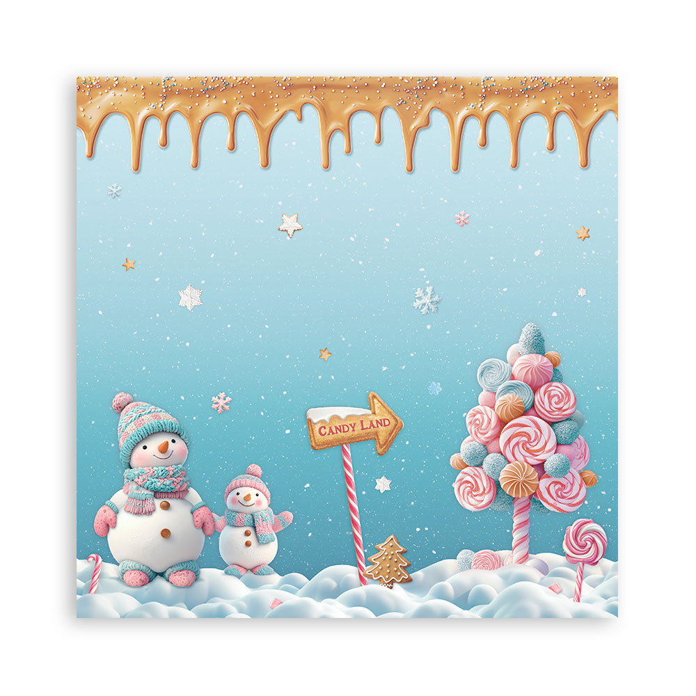Stamperia Candy Christmas MAXI PAD 12"X12" Scrapbook Paper Pack