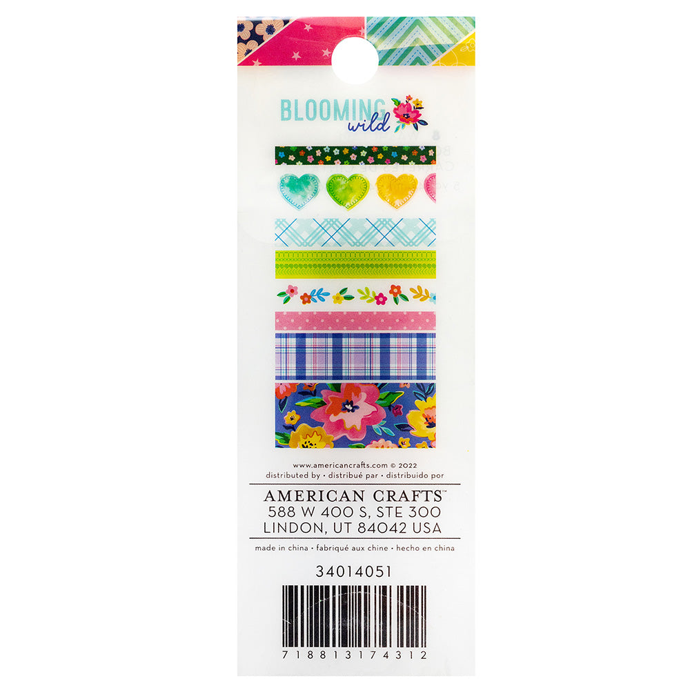 Paige Evans BLOOMING WILD Washi Tape 8 Rolls