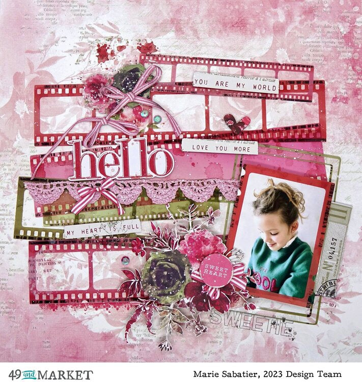 49 and Market ArtOptions ROUGE LASER CUT ELEMENTS 97pc