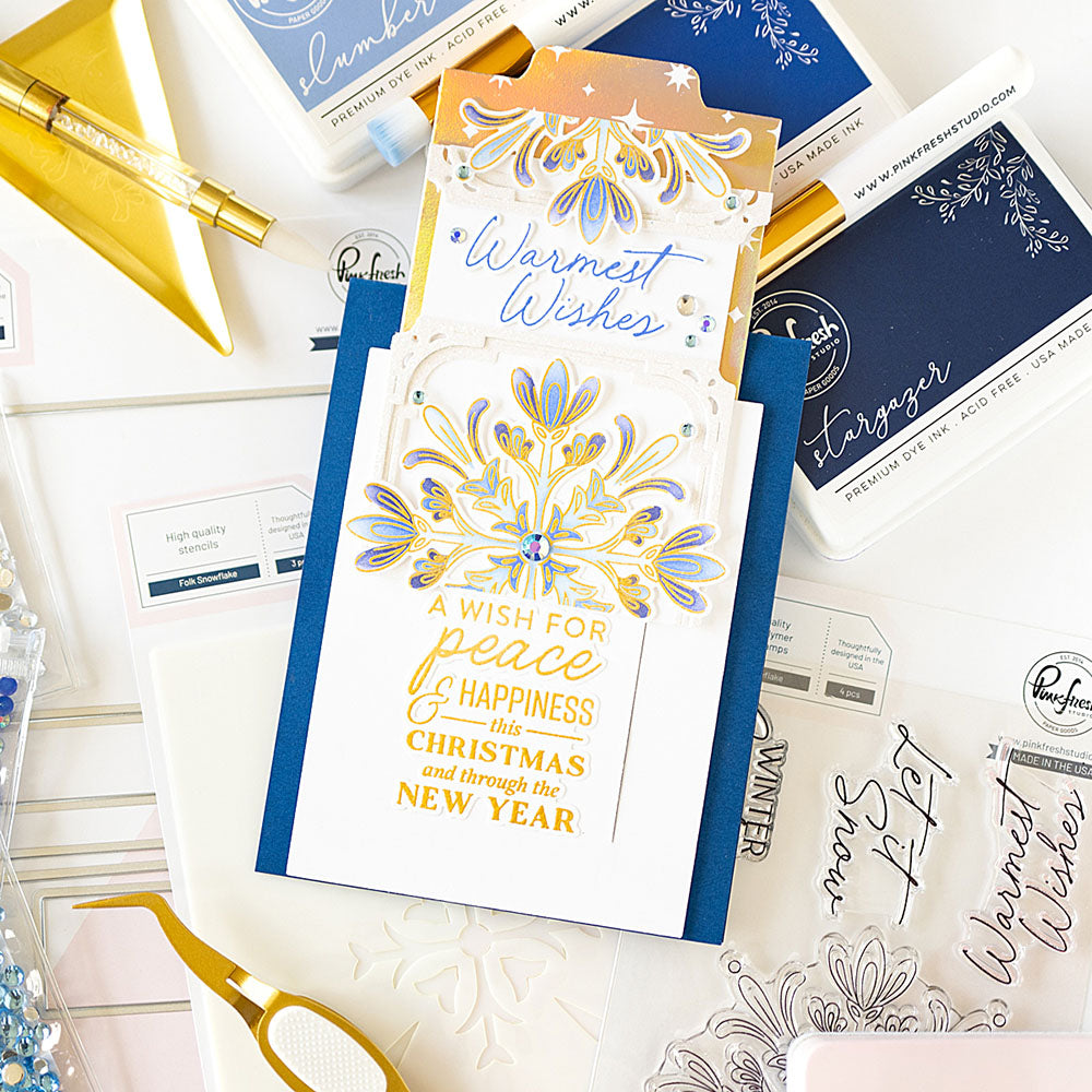 Pinkfresh Studio SIDE SLIDER Crafting Dies 4pc