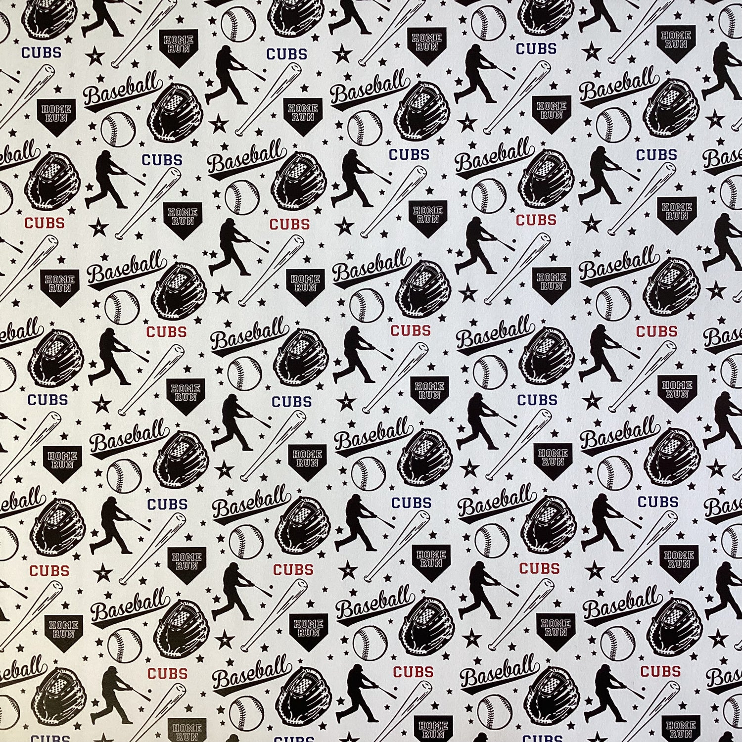 Scrapbooksrus CUBS BASEBALL 12"X12" Scrapbook Paper Kit 12 Sheets