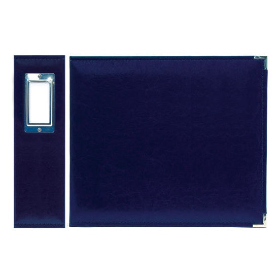 WeR Classic Leather NAVY Blue 6"X6" Scrapbook Album