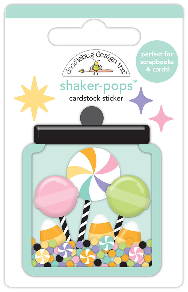 Doodlebug Sweet & Spooky Shaker-Pops SWEET TREATS Stickers 4pc