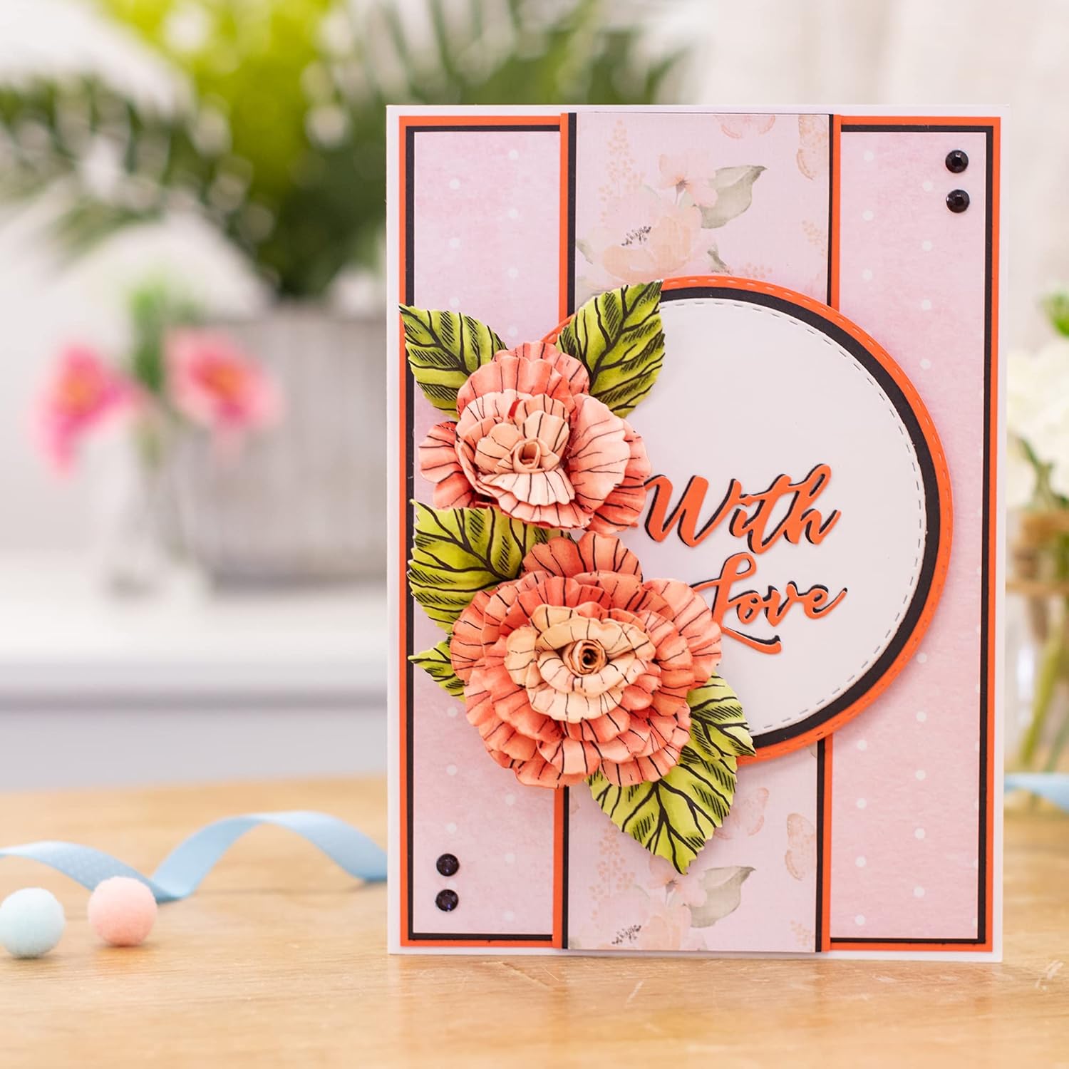 Gemini RADIANT ROSE Stamp and Die Set 4pc