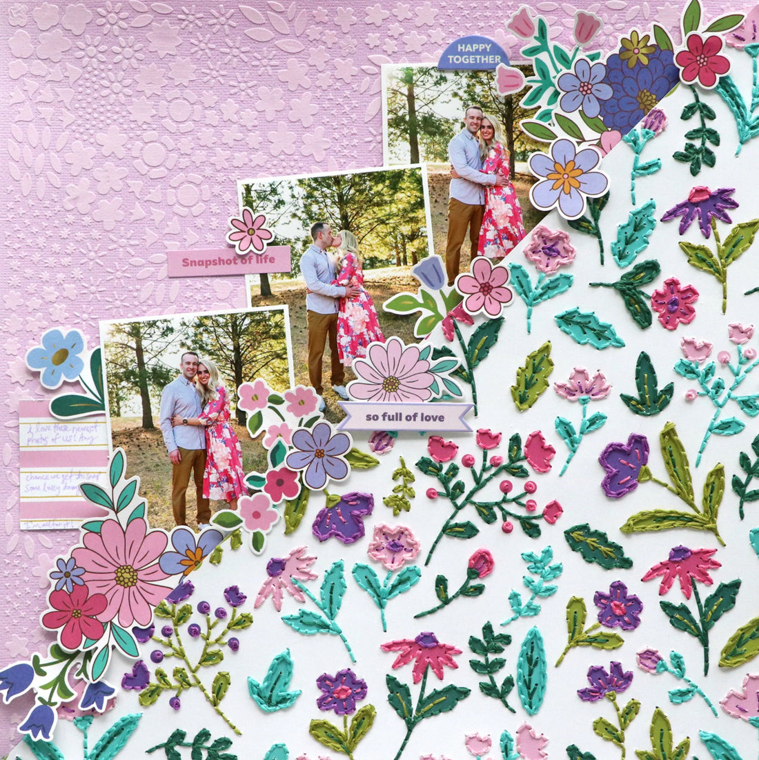 Pinkfresh Paige Evans LOVELY LANE Floral Ephemera 38pc