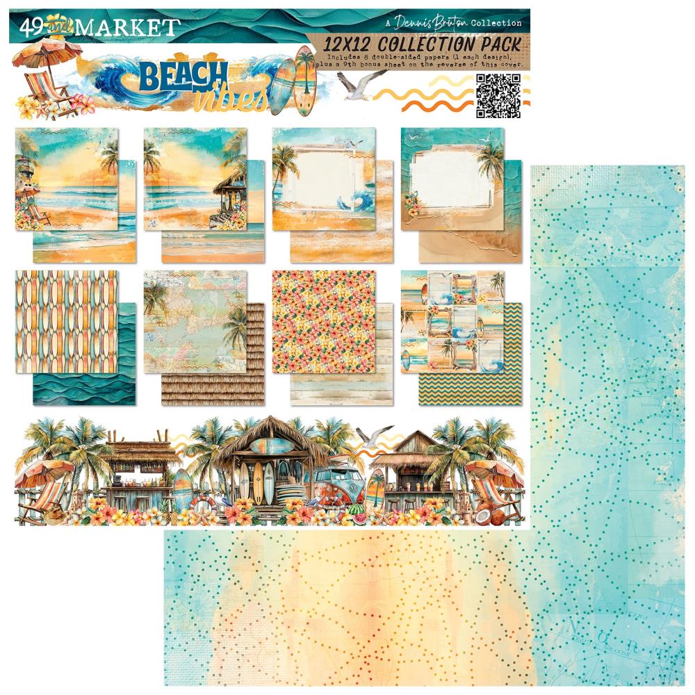 49 and Market BEACH VIBES 12X12 Collection Pack