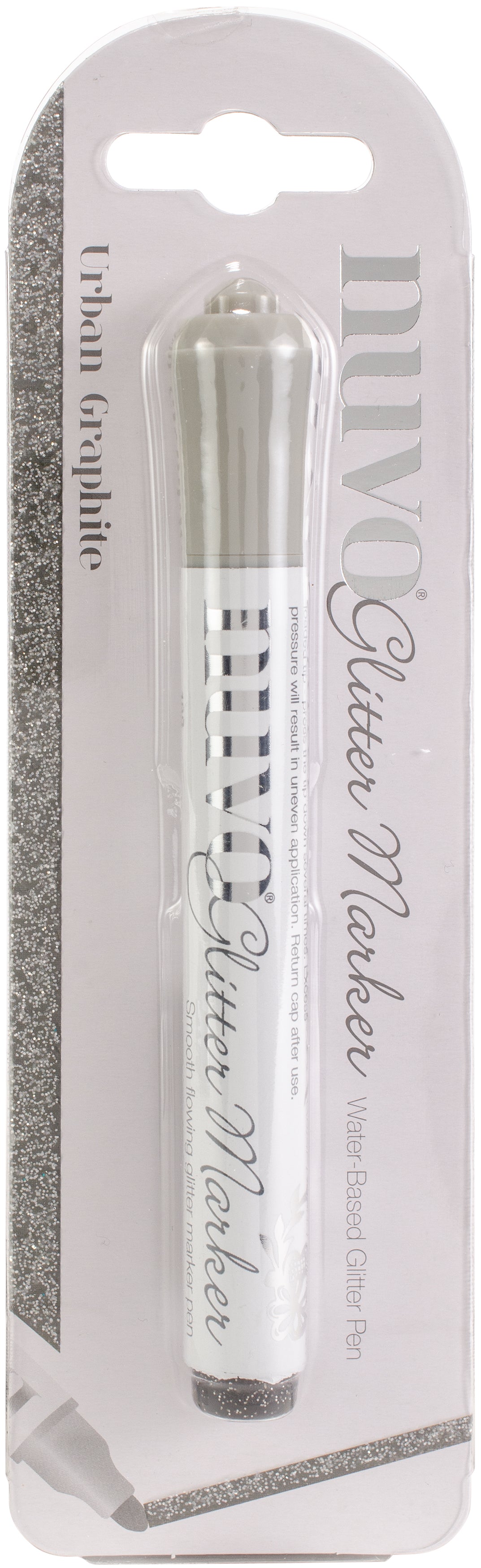 Nuvo Glitter Marker URBAN GRAPHITE Water-based Pen