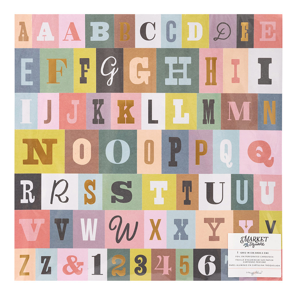 Maggie Holmes MARKET SQUARE 12"X12" Perforated Cardstock