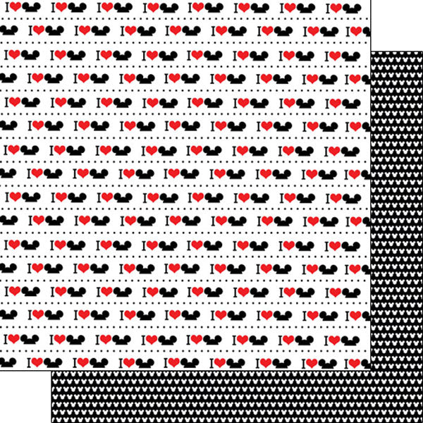I LOVE MAGICAL EARS 12"X12" Scrapbook Paper