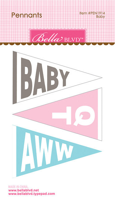 Bella Blvd BABY Pennants Flags 6pc