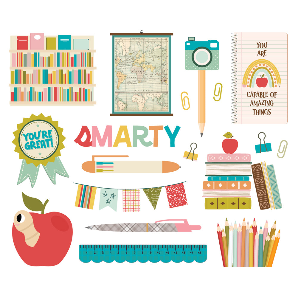 Simple Stories BOOK FAIR Big Bits & Pieces 18pc