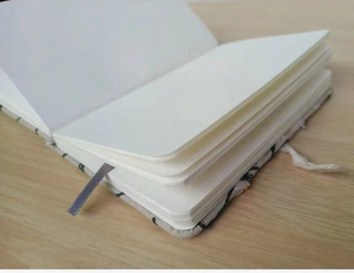 A5 Embroidery DAISY BLANK Journal NoteBook