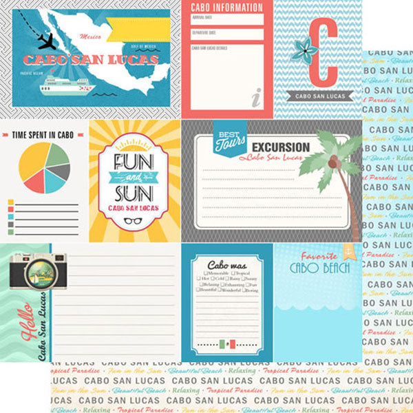 Scrapbooksrus CABO SAN LUCAS GETAWAY 12”X12” Scrapbook Kit