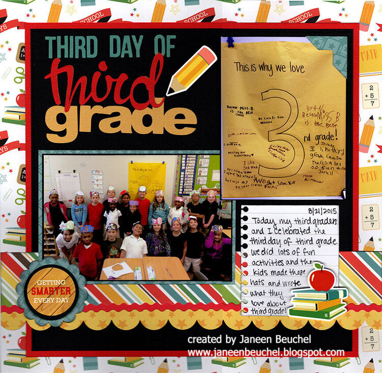 Echo Park BACK TO SCHOOL 12"X12" Scrapbook Collection Kit