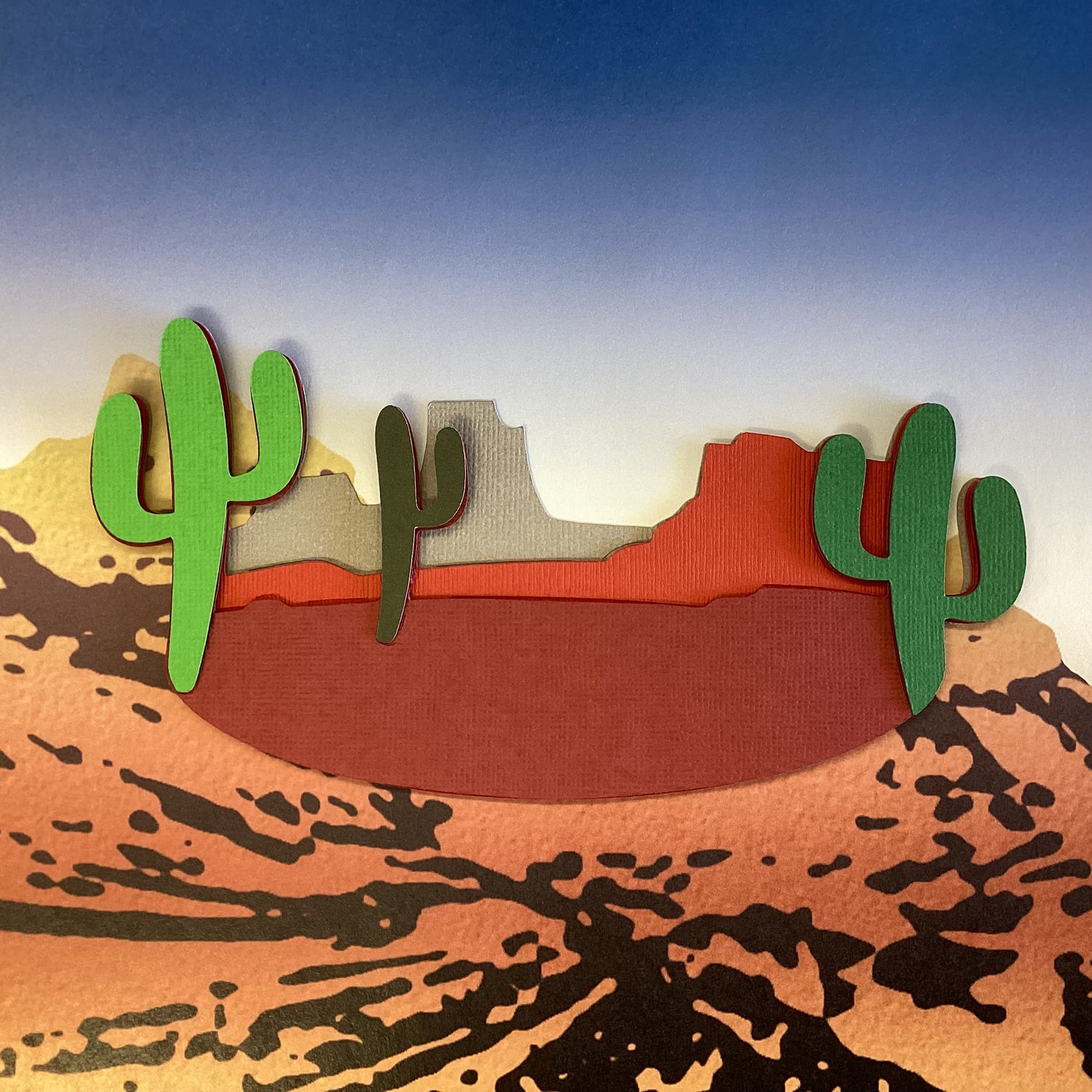 MOUNTAIN CACTUS Red Rock Mt. Charleston Grand Canyon Travel Laser Cut