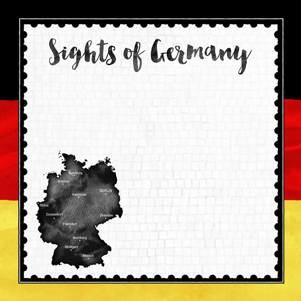 Scrapbooksrus GERMANY SIGHTS 12”X12” Scrapbook Kit
