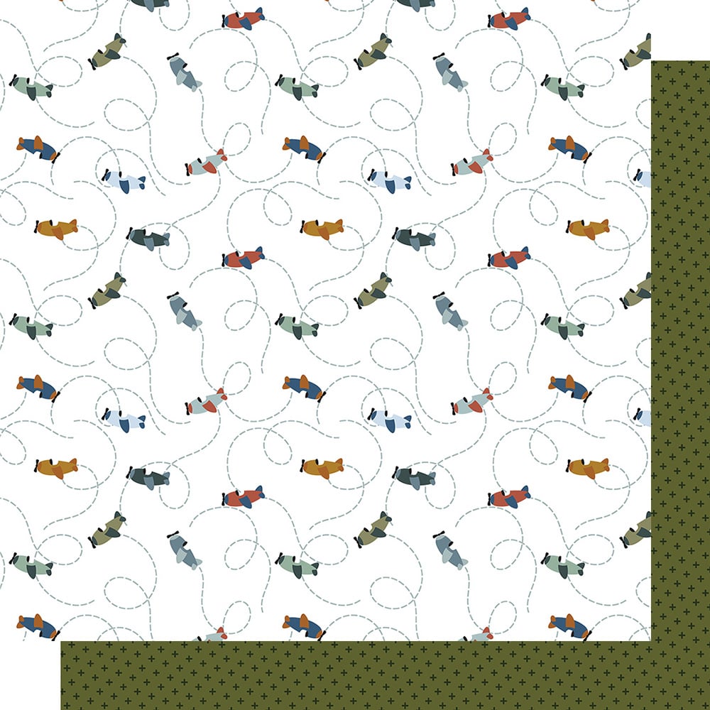 Echo Park DREAM BIG LITTLE BOY 12”X12" Scrapbook Paper