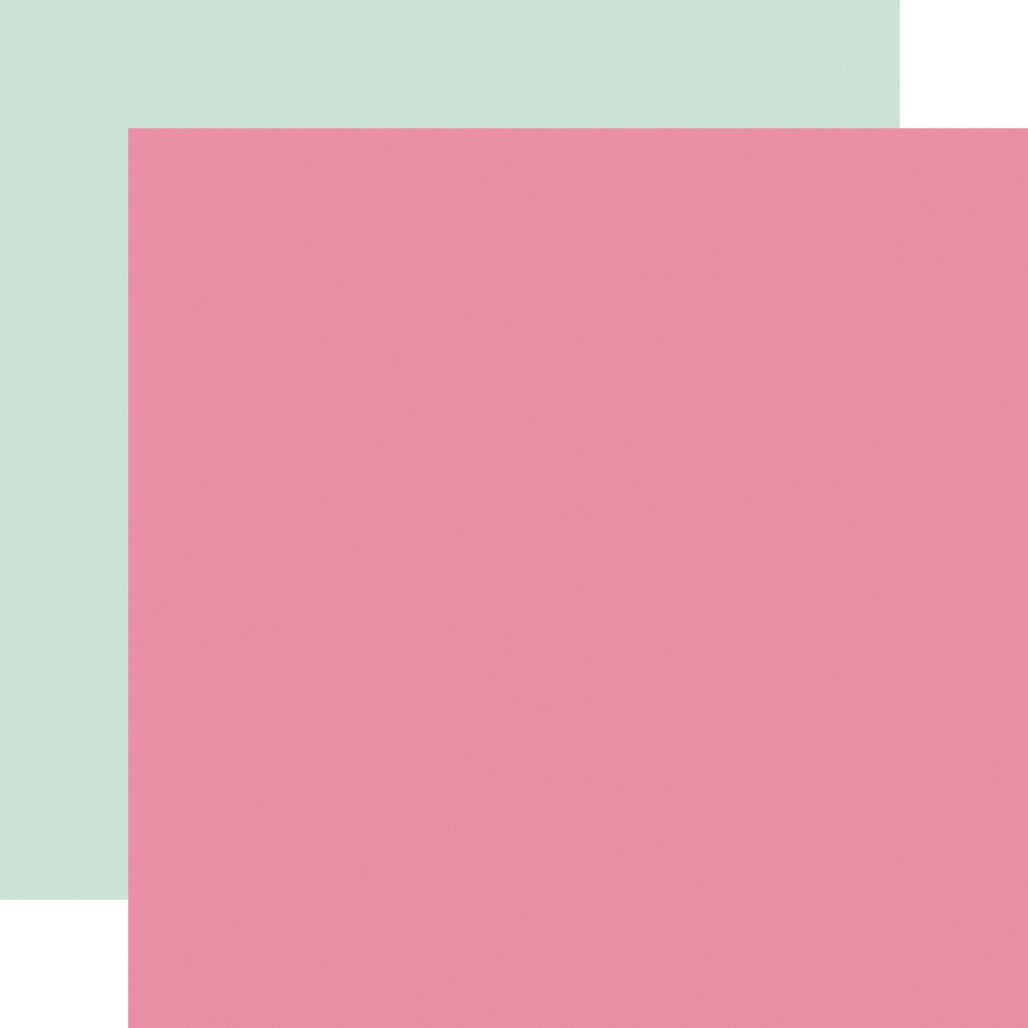 Echo Park It’s Your Birthday Girl DARK PINK MINT Solids 12"X12" Scrapbook Cardstock
