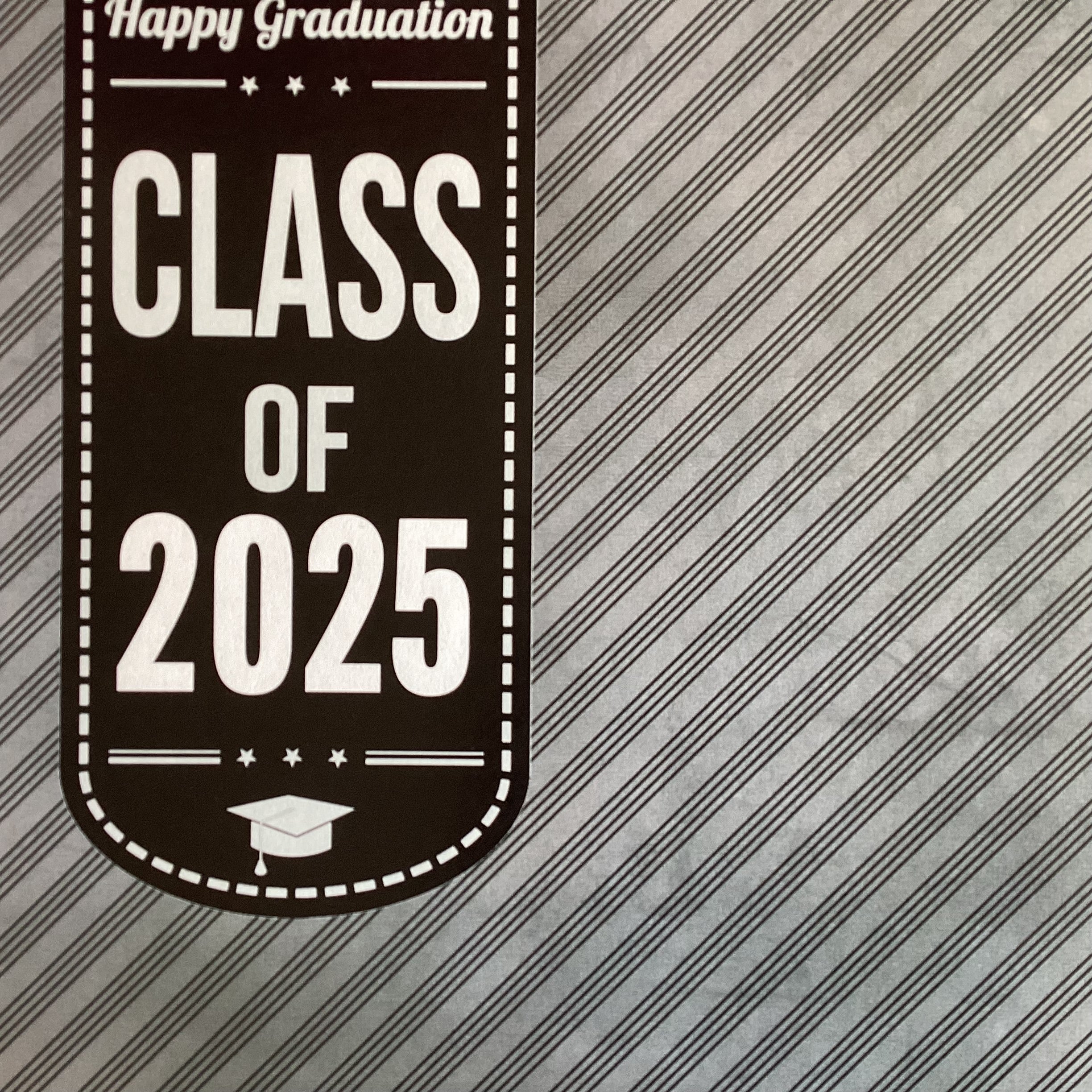 Custom GRADUATION BANNER HONEYCOMB CLASS OF 2025 12"X12" Scrapbook Paper