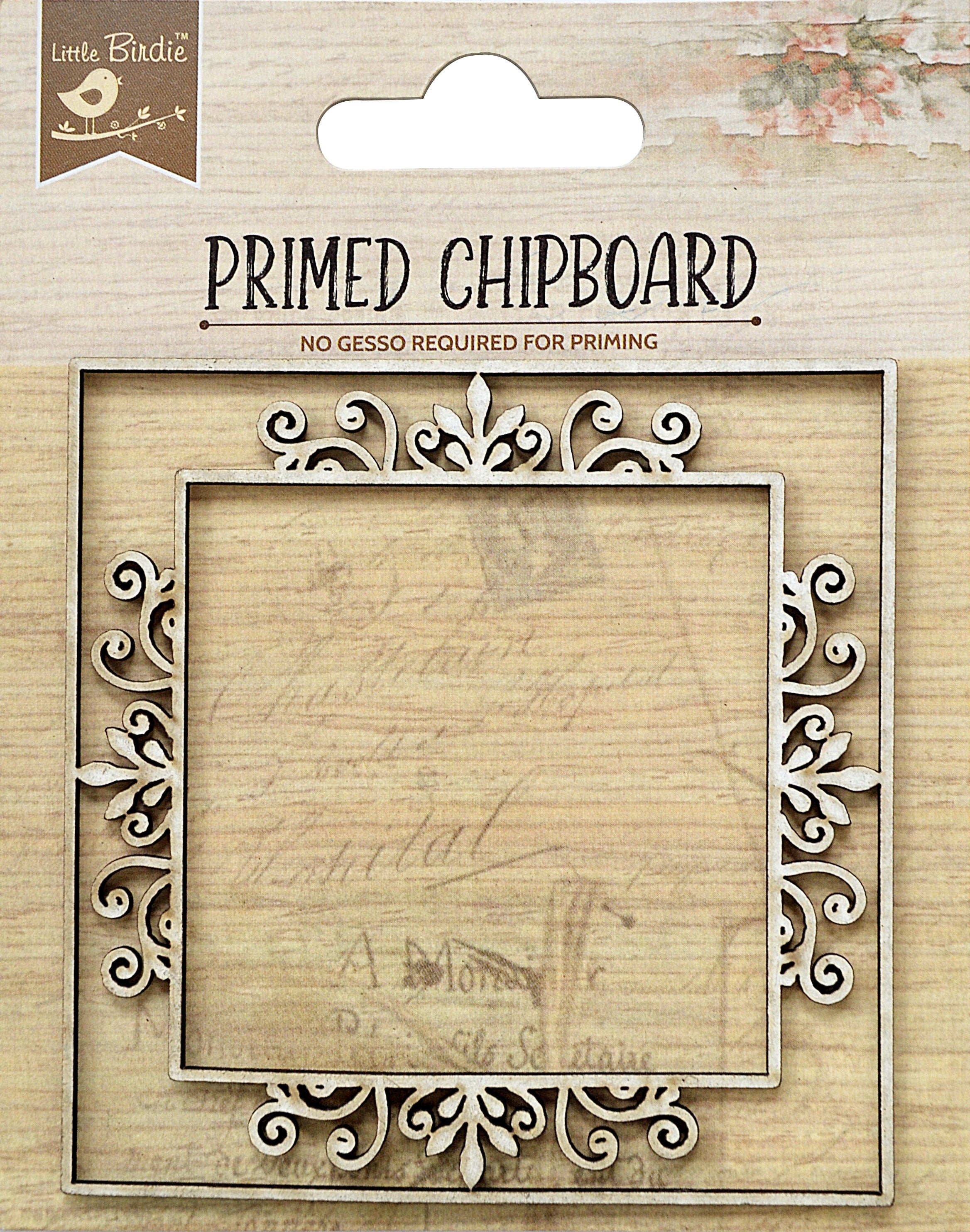 Little Birdie Primed Chipboard FILGREE GARDEN 1pc
